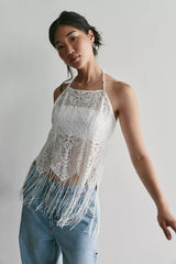 For Love & Lemons Siren Fringe Top