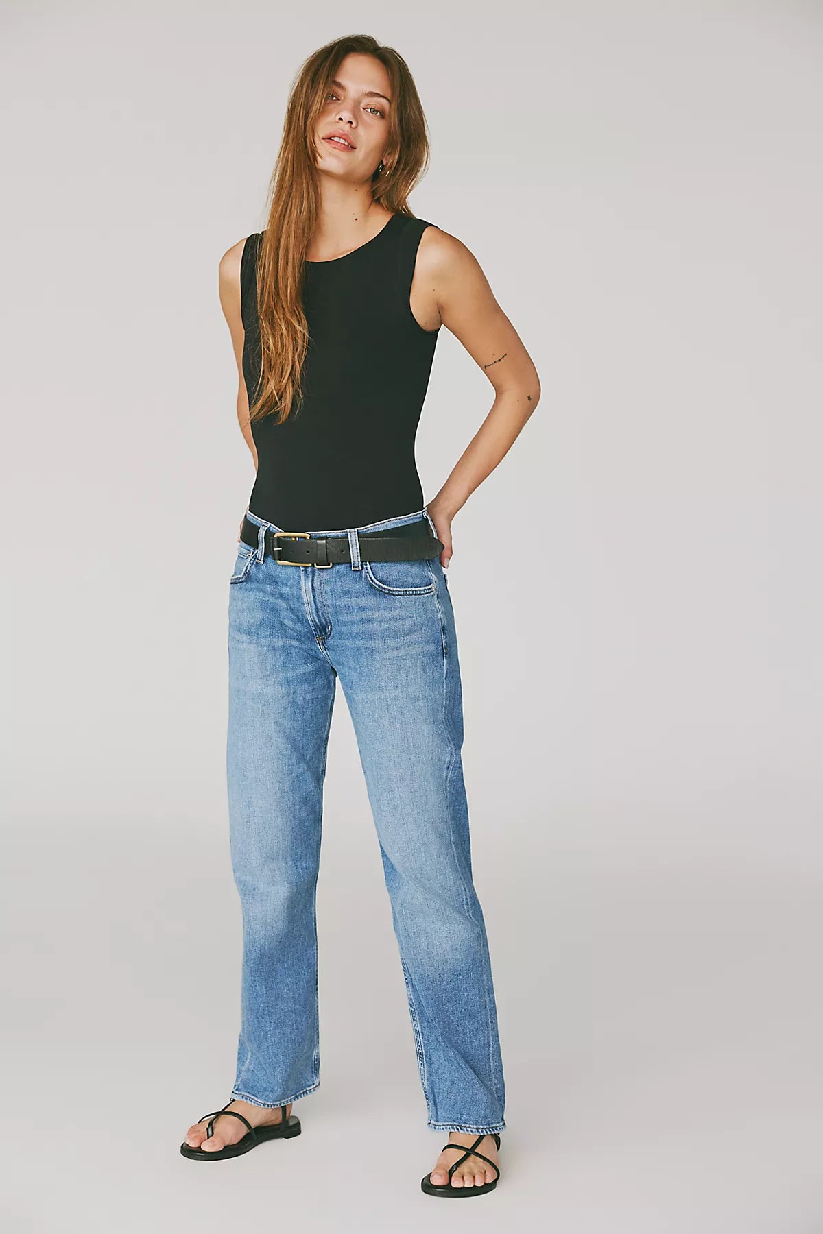 Citizens of Humanity Anissa Low-Rise Straight Leg Jeans
