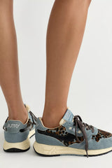 Autry Reelwind Animal Print Low-Top Sneakers