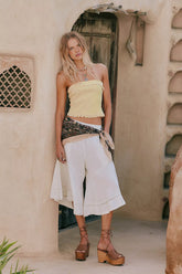 Celina Linen Culotte Pants