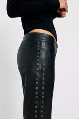 Deadwood Dali Leather Eyelet Pants