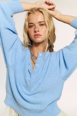 Porta Cashmere Henley Sweater