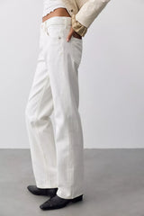 We The Free Luna Mid-Rise Straight Jeans