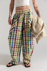 Freehold Gingham Pull-On Pants