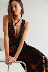 Anna Sui Folia Devore Maxi Dress