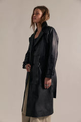 Deadwood Terra Leather Trench Coat