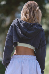 Coastline Cropped Hoodie