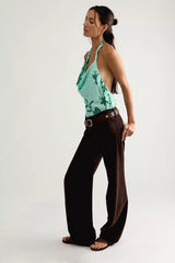 Amalina Printed Halter Top