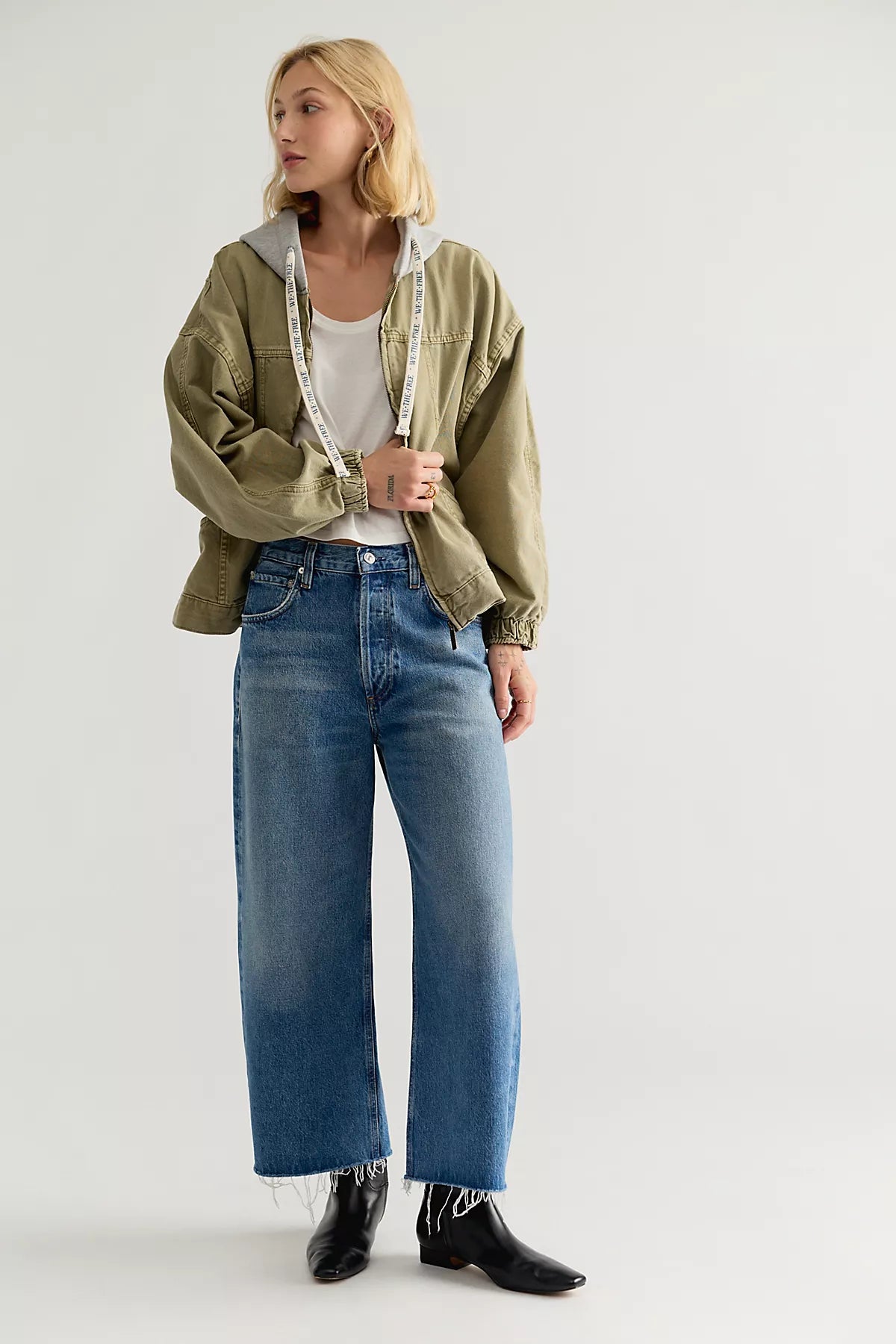Citizens of Humanity Ayla Raw Hem Crop Jeans