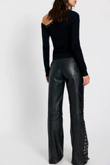 Deadwood Dali Leather Eyelet Pants