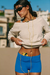 For The Win Off-The-Shoulder Sweatshirt