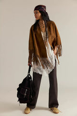 Fire Nights Suede Shawl