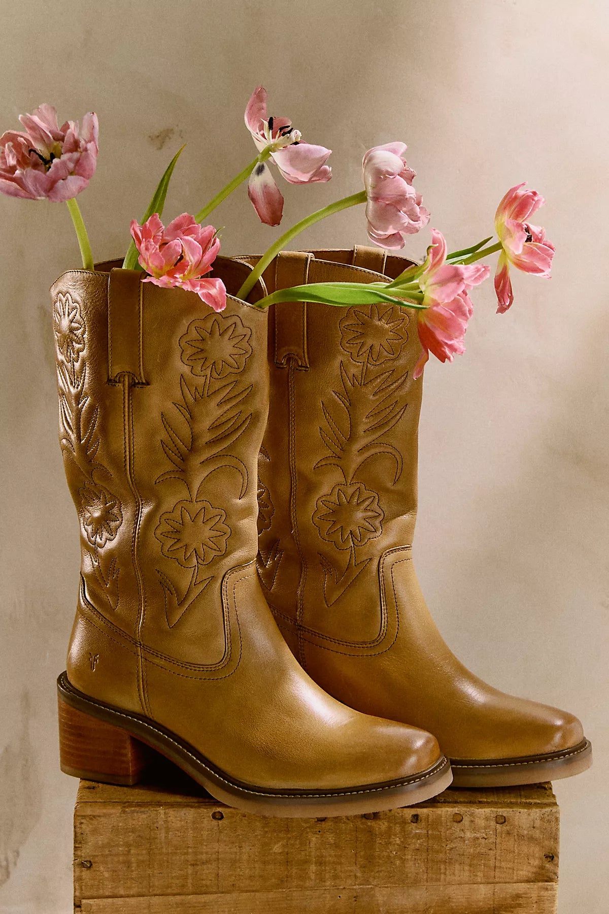 Frye For FP Kate Deco Stitch Boots