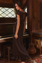 Eternal Soul Solid Maxi Dress