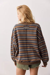 Palm Springs Striped Pullover