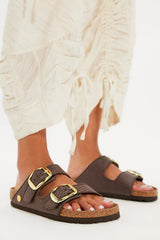 Birkenstock Arizona Raffia Big Buckle Sandals