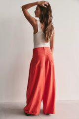 About It Baggy Linen Trousers