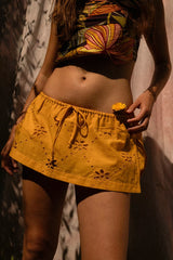 Matthew Williamson x Free People Mesquida Broderie Anglais Low-Rise Skort