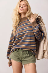 Palm Springs Striped Pullover