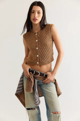 Drop Stitch Cotton Vest