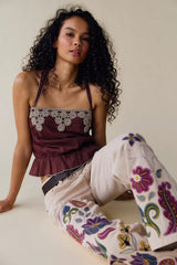 We The Free Tennessee Low-Rise Boyfriend Embroidered Jeans