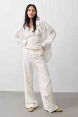 Time Flies Low-Rise Clean Solid Trousers