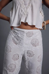 Anna Sui Cottage Rose Lace Pants