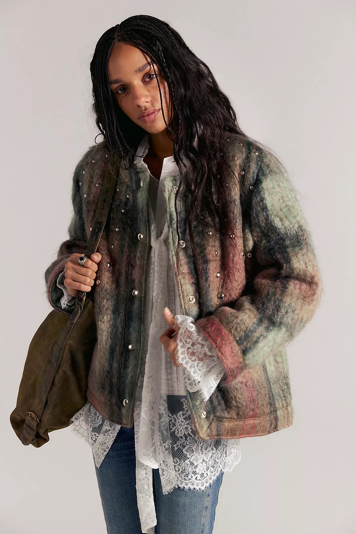 CLUTCHGOLF Mohair Studded Jacket