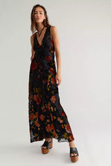 Anna Sui Folia Devore Maxi Dress