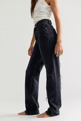 Dala Alley High-Rise Straight Jeans