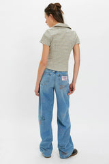Closed Nikka Patched Wide-Leg Jeans