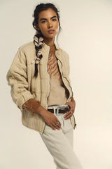 Dolman Quilted Knit Jacket