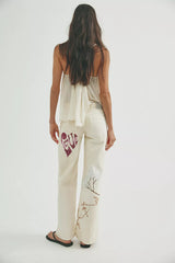FP X Juliet Johnstone Hand-Painted Tennessee Low-Rise Boyfriend Jeans