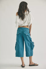 We The Free Ashton Crop Pull-On Cargo Pants