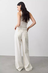 Time Flies Low-Rise Clean Solid Trousers