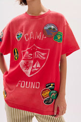 Found Embroidered Patches Camp Tee