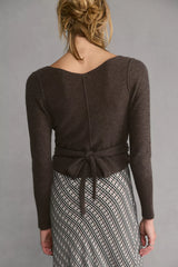 Cashmere Reversible Wrap Sweater