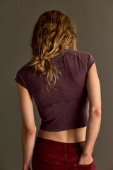 We The Free Protagonist Cropped Cap Sleeve Tee