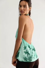 Amalina Printed Halter Top