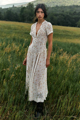 Falling Petals Maxi Dress