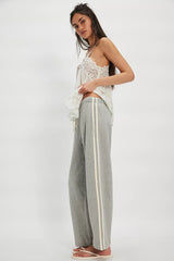 DONNI. The Eco-Terry Stripe Crop Pants