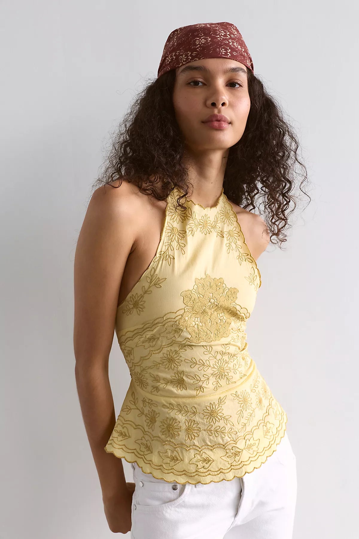 Coastal Bloom Embroidered Top