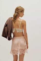 Meet Me In The Middle Mini Slip Skirt