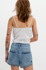 Driftwood Goldie Embroidered Shorts
