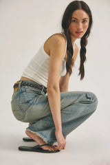 Denimist Dena Mid-Rise Flare Jeans