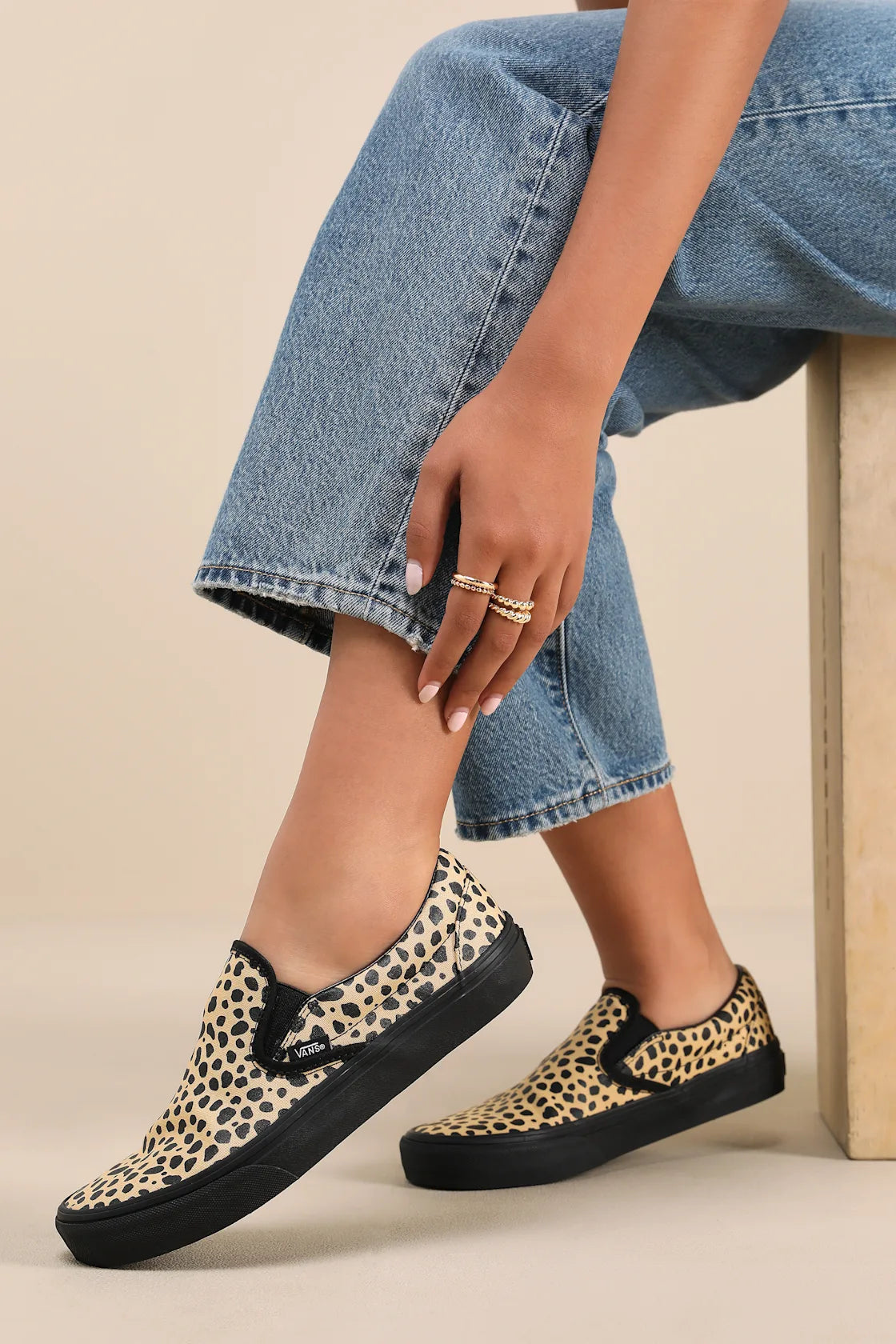 Classic Black and Y2K Dalmatian Slip-On Sneakers