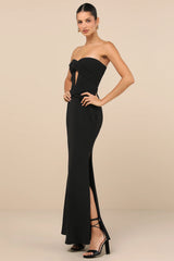 Elegant Finesse Light Blue Pleated Cutout Maxi Dress