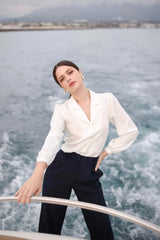 Asya Stretch Silk Blouse