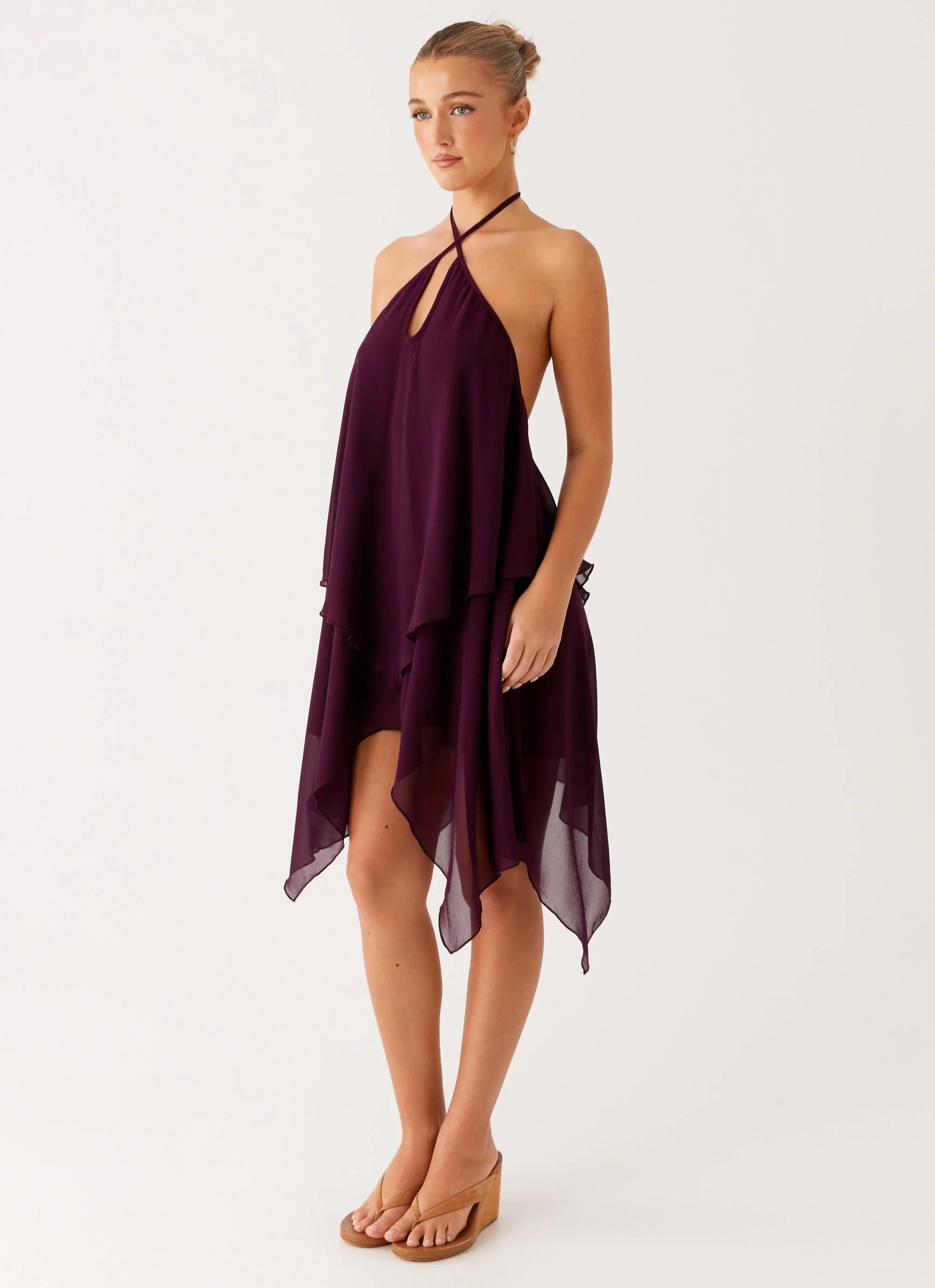 Dalenti Midi Dress - Plum