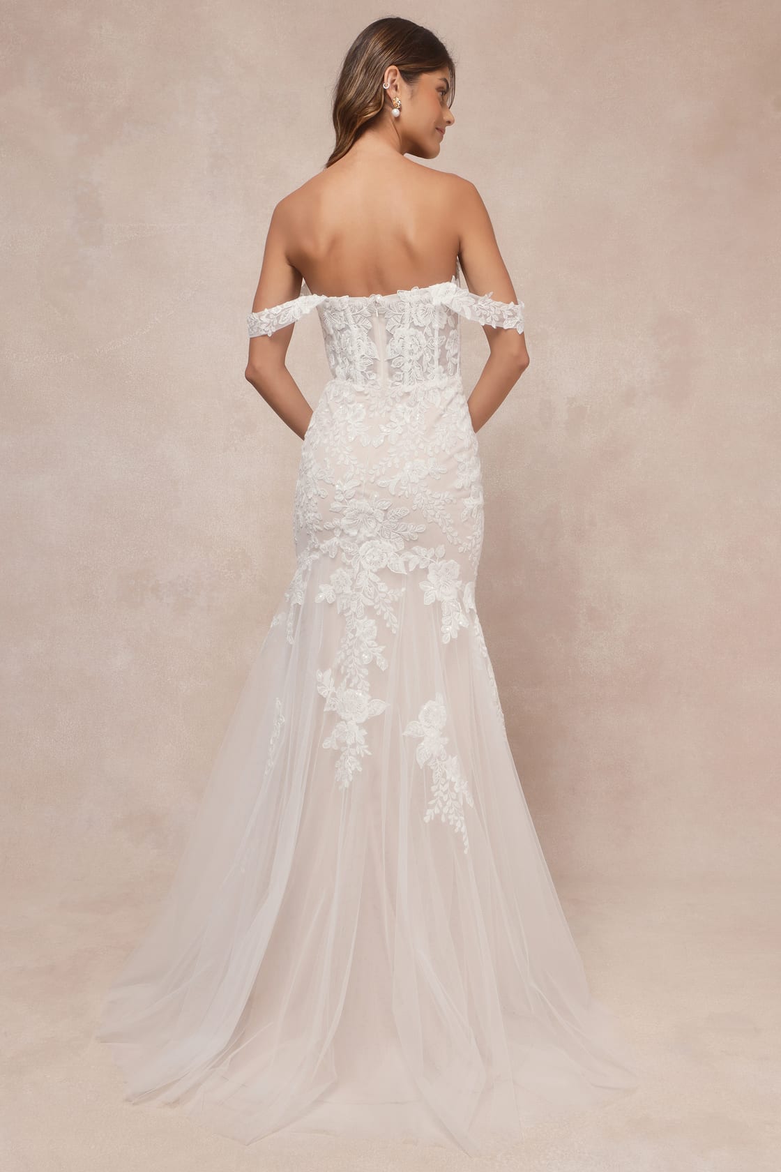 Endless Dedication White Embroidered Off-the-Shoulder Maxi Dress
